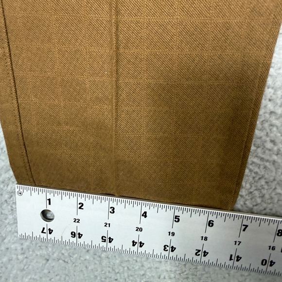 Superdry Mens Brown Pleated Chinos Pants Classic Fit Chino Trousers 34 - Picture 6 of 13